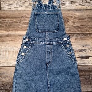 H&M denim overall dress